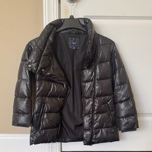 gapkids black puffer coat jacket girls size xl 12